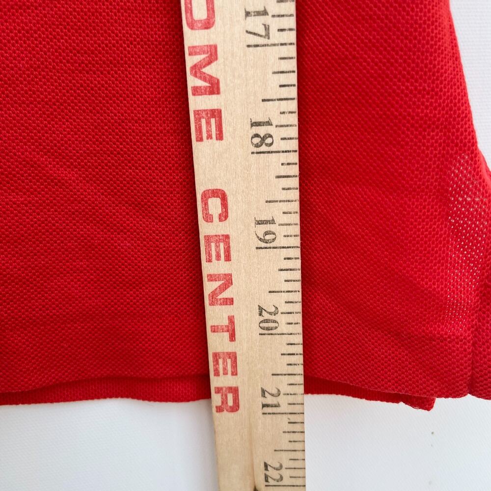 Vintage 80s JCPenney Fox Knit Polo XS-S Red Preppy Academia Minimalist Tennis - Picture 9 of 9